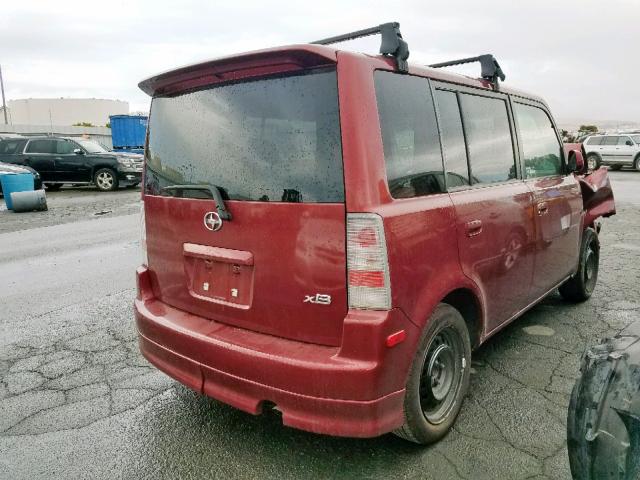 JTLKT334X64092093 - 2006 TOYOTA SCION XB 红色 照片 4