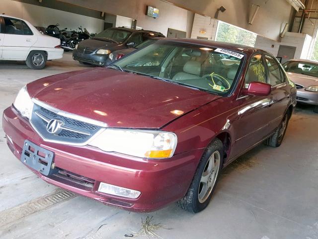 19UUA566X3A063212 - 2003 ACURA 3.2TL BURGUNDY photo 2