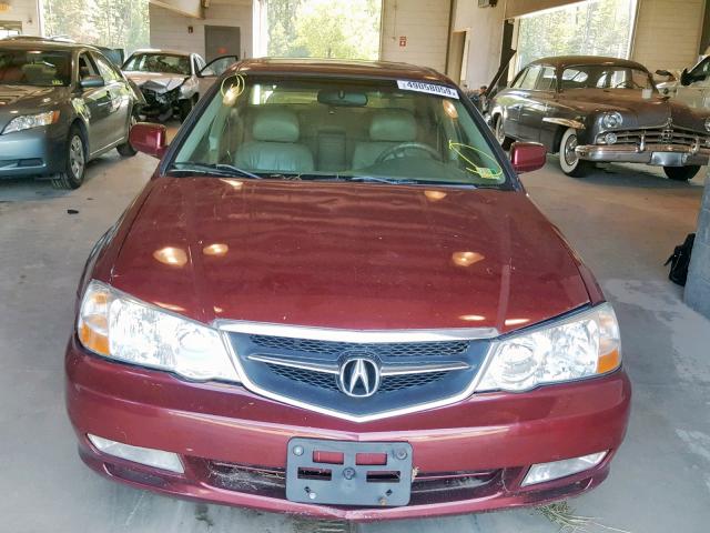 19UUA566X3A063212 - 2003 ACURA 3.2TL BURGUNDY photo 9