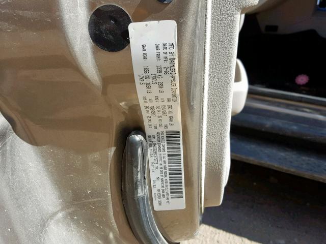 1J8HG58206C275773 - 2006 JEEP COMMANDER თაფლისფერი ფოტო 10