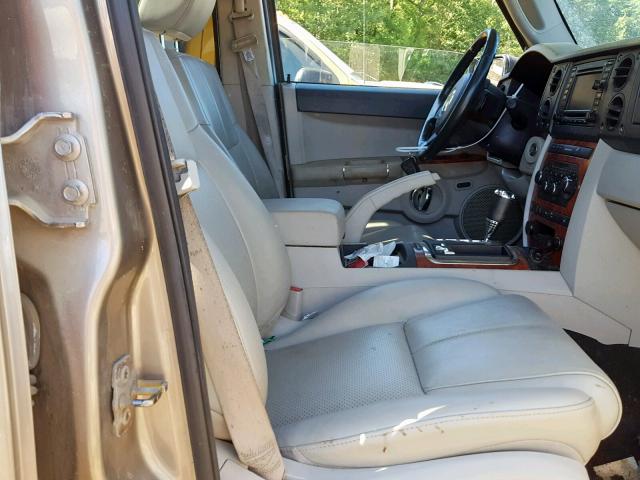 1J8HG58206C275773 - 2006 JEEP COMMANDER თაფლისფერი ფოტო 5