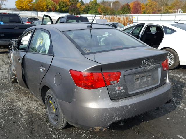 KNAFU4A2XC5635995 - 2012 KIA FORTE EX GRAY photo 3