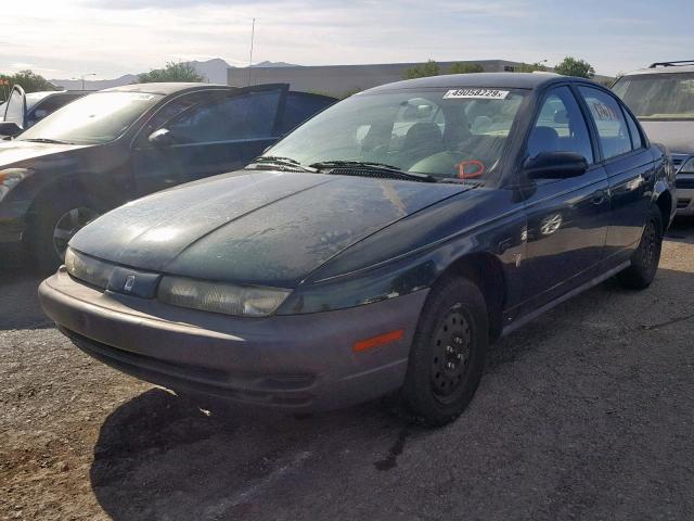 1G8ZH5287VZ351310 - 1997 SATURN SL1 GREEN photo 2