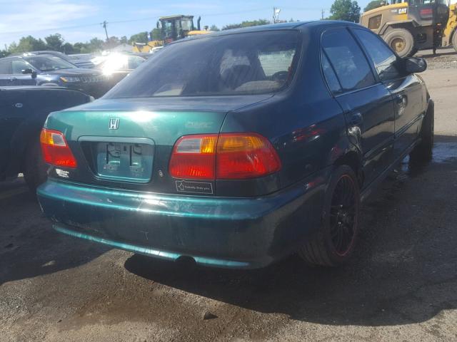 2HGEJ6616XH535413 - 1999 HONDA CIVIC BASE GREEN photo 4