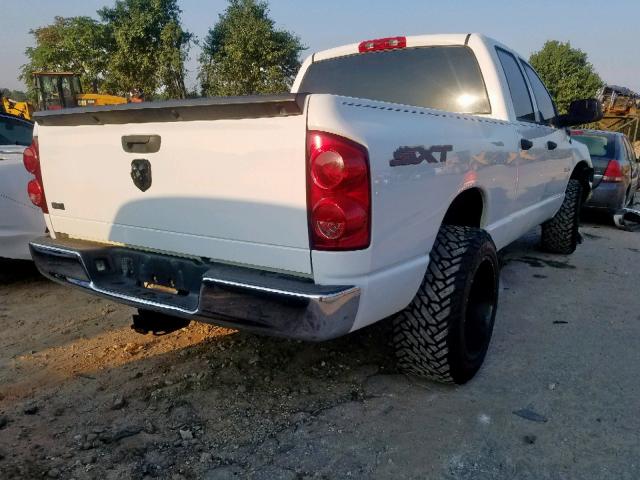 1D7HA18N78S592864 - 2008 DODGE RAM 1500 S WHITE photo 4