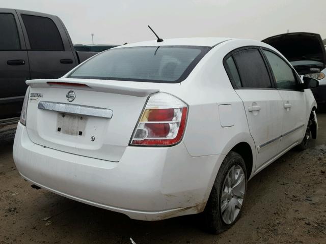 3N1AB6AP9CL775646 - 2012 NISSAN SENTRA 2.0 WHITE photo 4