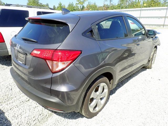 3CZRU5H56GM727895 - 2016 HONDA HR-V EX GRAY photo 4