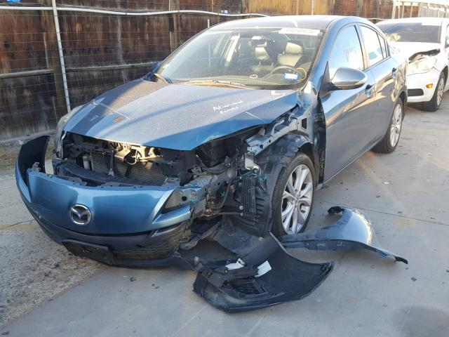 JM1BL1S5XA1175043 - 2010 MAZDA 3 S BLUE photo 2