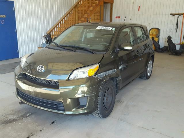 JTKKU4B45B1014521 - 2011 TOYOTA SCION XD GREEN photo 2