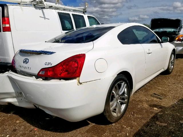 JNKCV64F89M653079 - 2009 INFINITI G37 WHITE photo 4