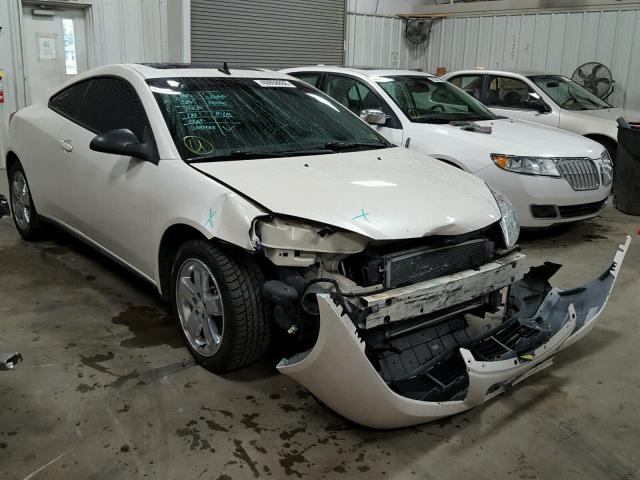 1G2ZH17N584285018 - 2008 PONTIAC G6 GT WHITE photo 1