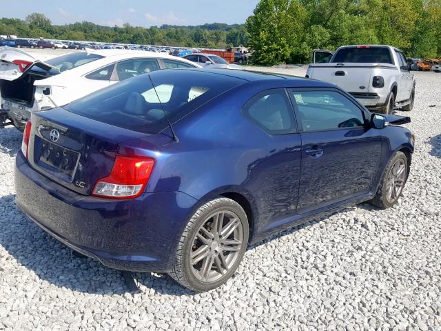 JTKJF5C74B3020531 - 2011 TOYOTA SCION TC ლურჯი ფოტო 4