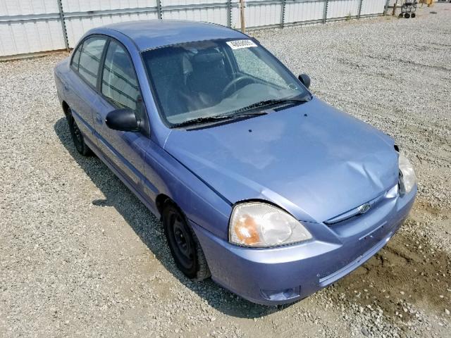 KNADC125456389606 - 2005 KIA RIO BLUE photo 1