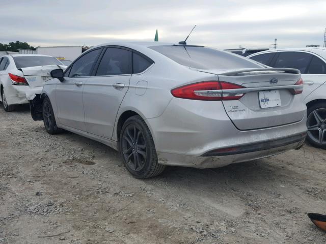 3FA6P0G78JR267323 - 2018 FORD FUSION S SILVER photo 3