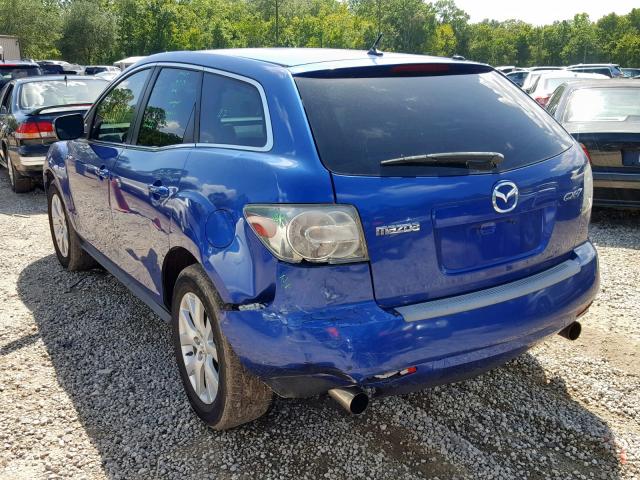 JM3ER293470133396 - 2007 MAZDA CX-7 BLUE photo 3