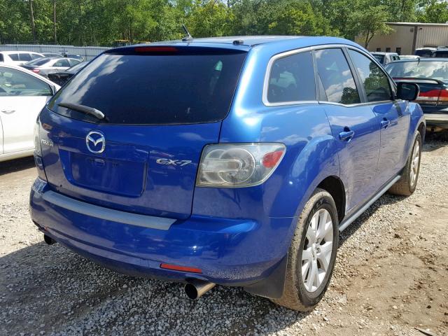 JM3ER293470133396 - 2007 MAZDA CX-7 BLUE photo 4