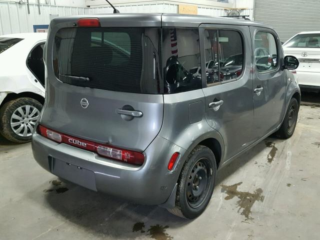 JN8AZ2KR6AT163676 - 2010 NISSAN CUBE BASE GRAY photo 4