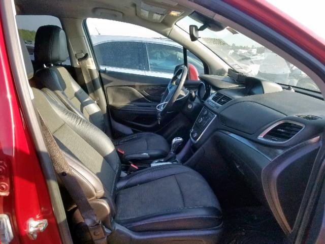 KL4CJASB8FB245425 - 2015 BUICK ENCORE MAROON photo 5