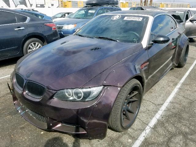 WBSDX9C51BE584531 - 2011 BMW M3 PURPLE photo 2