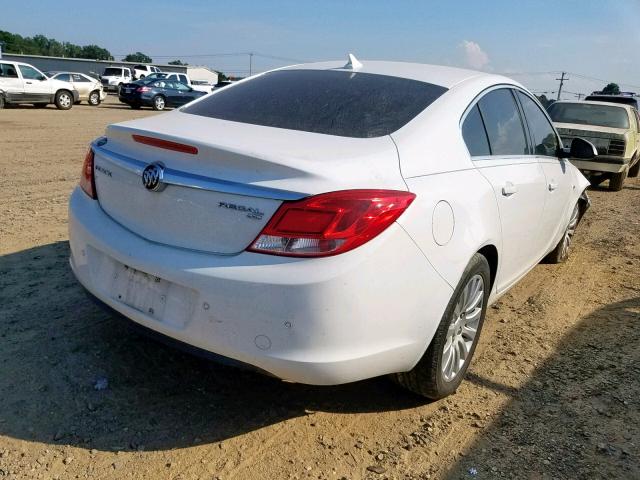 W04GR5EC7B1014182 - 2011 BUICK REGAL CXL WHITE photo 4