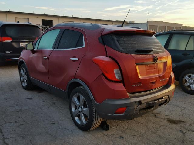 KL4CJBSBXDB171542 - 2013 BUICK ENCORE CON RED photo 3