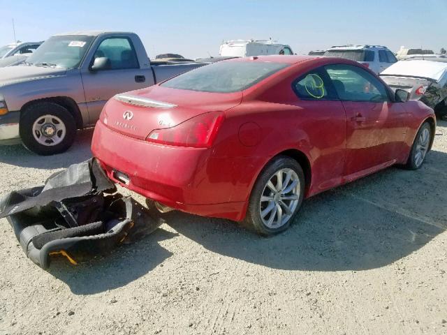 JN1CV6EL0BM260076 - 2011 INFINITI G37 RED photo 4