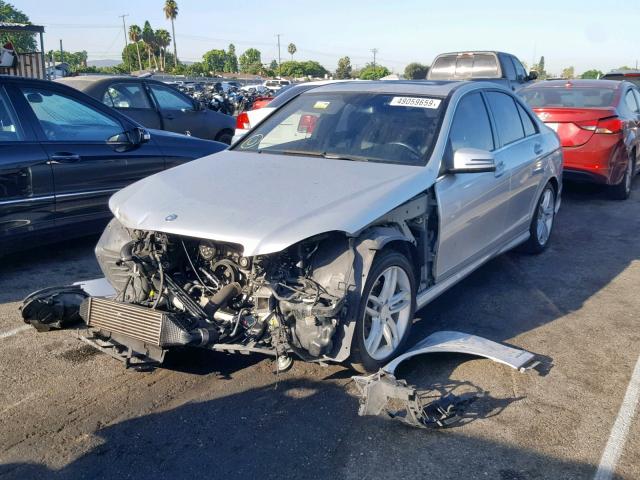 WDDGF4HB4CA621871 - 2012 MERCEDES-BENZ C 250 SILVER photo 2