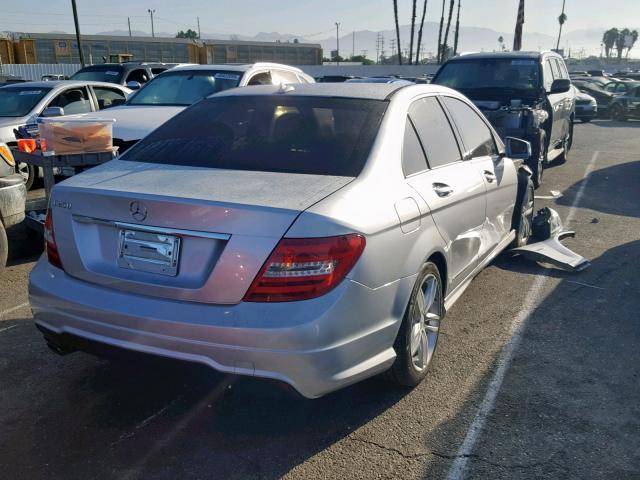 WDDGF4HB4CA621871 - 2012 MERCEDES-BENZ C 250 SILVER photo 4