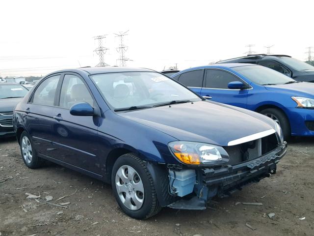 KNAFE221995586627 - 2009 KIA SPECTRA EX BLUE photo 1