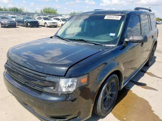 2FMGK5B82EBD06045 - 2014 FORD FLEX SE BLACK photo 2