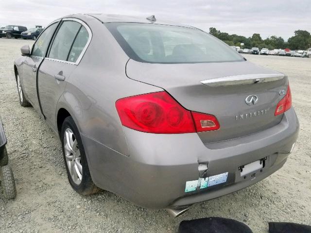 JNKCV61F89M364949 - 2009 INFINITI G37 GRAY photo 3