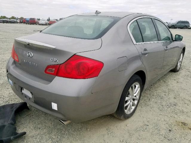 JNKCV61F89M364949 - 2009 INFINITI G37 GRAY photo 4