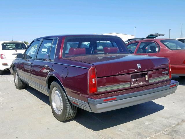 1G3CV54C0L4328001 - 1990 OLDSMOBILE 98 REGENCY MAROON photo 3