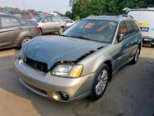 4S3BH665427606905 - 2002 SUBARU LEGACY OUT GREEN photo 2