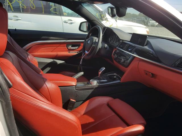 WBA3N9C57GK249627 - 2016 BMW 428 XI WHITE photo 5