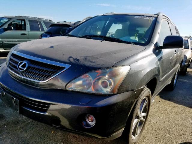 JTJHW31U372035390 - 2007 LEXUS RX 400H GRAY photo 2