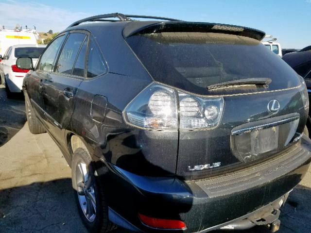 JTJHW31U372035390 - 2007 LEXUS RX 400H GRAY photo 3