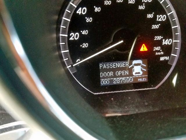 JTJHW31U372035390 - 2007 LEXUS RX 400H GRAY photo 8