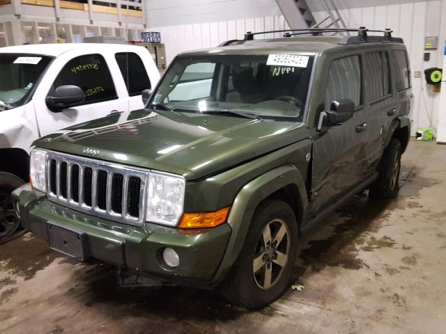 1J8HG48P37C621757 - 2007 JEEP COMMANDER GREEN photo 2