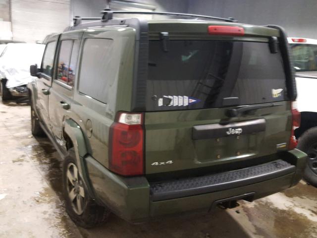 1J8HG48P37C621757 - 2007 JEEP COMMANDER GREEN photo 3