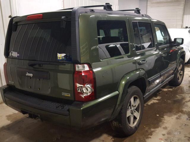 1J8HG48P37C621757 - 2007 JEEP COMMANDER GREEN photo 4