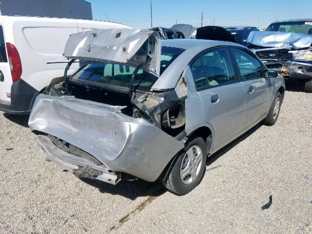 1G8AG52F34Z114407 - 2004 SATURN ION LEVEL SILVER photo 4