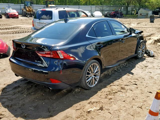 JTHBF1D26F5067625 - 2015 LEXUS IS 250 BLACK photo 4