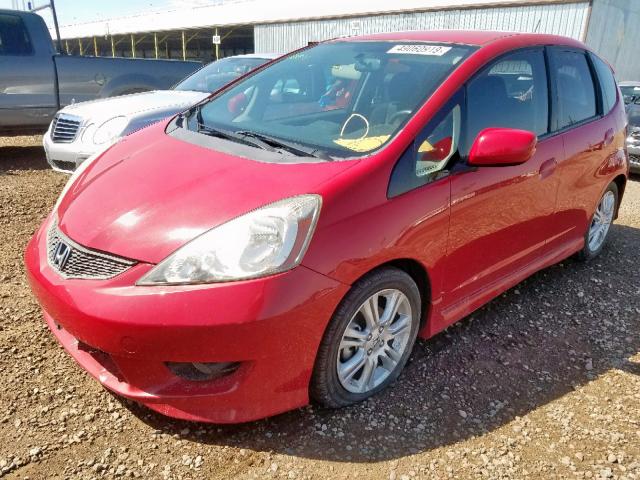 JHMGE8H64BC014524 - 2011 HONDA FIT SPORT RED photo 2