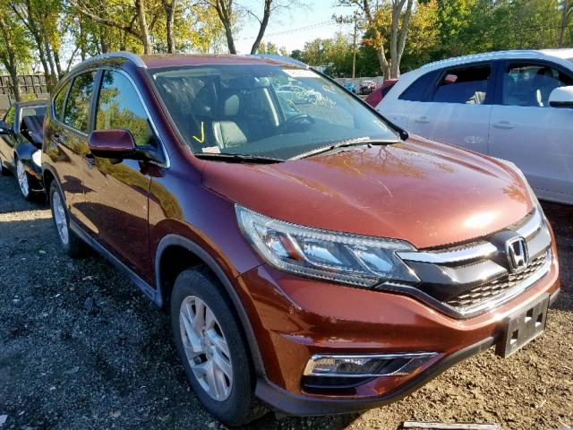 2HKRM4H75FH603879 - 2015 HONDA CR-V EXL ORANGE photo 1