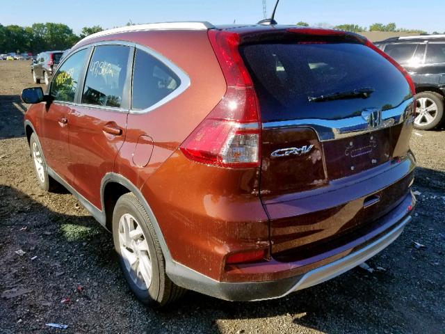 2HKRM4H75FH603879 - 2015 HONDA CR-V EXL ORANGE photo 3