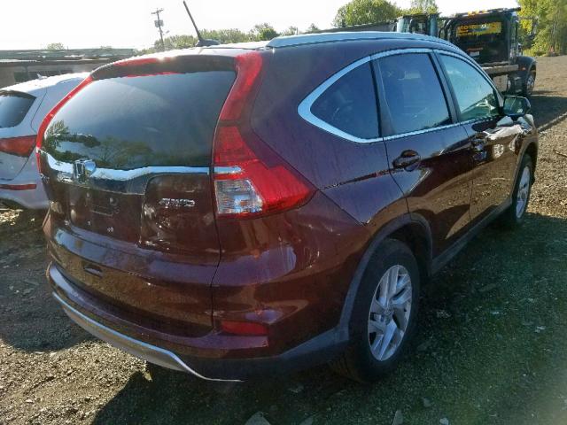 2HKRM4H75FH603879 - 2015 HONDA CR-V EXL ORANGE photo 4