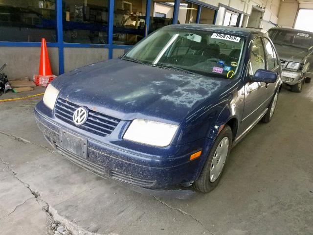 3VWRB69M11M132934 - 2001 VOLKSWAGEN JETTA GL BLUE photo 2