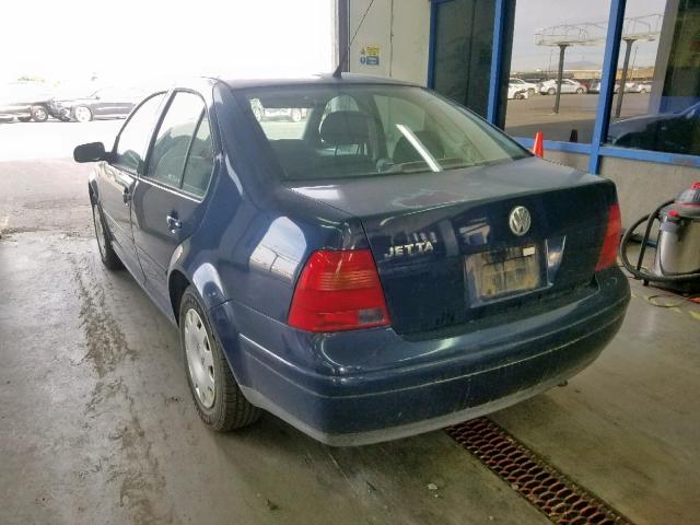 3VWRB69M11M132934 - 2001 VOLKSWAGEN JETTA GL BLUE photo 3