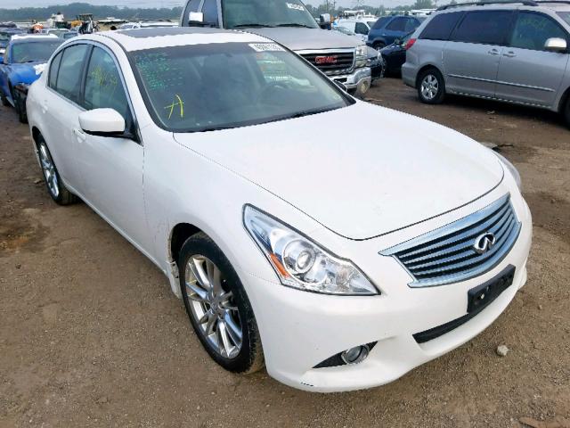 JN1CV6ARXBM400063 - 2011 INFINITI G37 WHITE photo 1